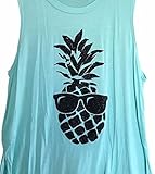 Seashine Women Summer Sleeveless Casual Tee Shirt Boyfriend Tank Top Blouse
