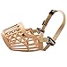 Basket Cage Dog Muzzle, Beige, Adjustable for All Sizes, Easy to Use, Cool Style, By Bemix (Small)