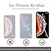 Compatible with iPhone Xs Max Case,360 All-Around Protective Cover Thin Slim Fit Non-Slip Lightweight Hard Case with Tempered Glass Screen Protector for iPhone Xs Max (Black)