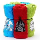 Six Piece Star Wars Soft Terry Cotton Bathroom Washcloths 6-set