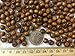 PEPPERLONELY Brand 100g (apprx 650PC) Handmade Coffee Dyed Round Wood Beads 8mm