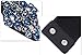 E-Clover Fashion Floral Rhinestone Buckle Women's Elastic Waist Cinch Belt for Dress (Black)