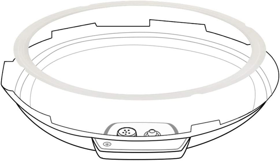 Original Sealing Ring for 6 Qt Power Cooker - Replacement Silicone Gasket Seal Rings for 6 Quart Power Pressure Cooker PPC770 PCXL-PRO6, PC-TRI6, PPC771, PRO, WAL1,WAL2 Accessories Parts 2-Pack: Kitchen & Dining