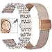 CAGOS Compatible Galaxy Watch 42mm/Galaxy Watch Active 2 Bands, 2 Pack Stainless Steel + Mesh Strap Bracelet Replacement for Samsung Galaxy Watch 42mm/Ticwatch E Smartwatch -Small