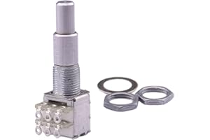 1 Piece Stacked Potentiometer B5K / B10K / B50K / B100K / B250K / B500K Stacked Double Concentric with Center Detent Center D