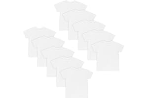 Hanes Boys Boys' Undershirt, EcoSmart Short Sleeve Crew Shirts, Multiple Packs Available