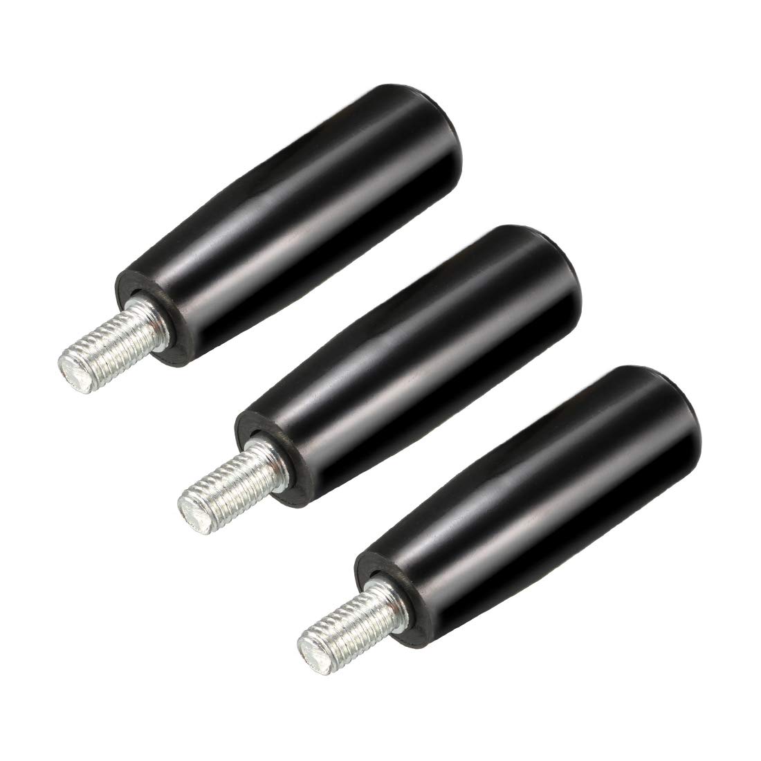 sourcing map 3Pcs Revolving Handwheel Machine Handle M8 Male Threaded Stem 61mm Handle Length for Milling Machinery