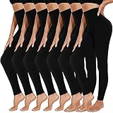 we fleece 7 Pack Leggings for Women Non See