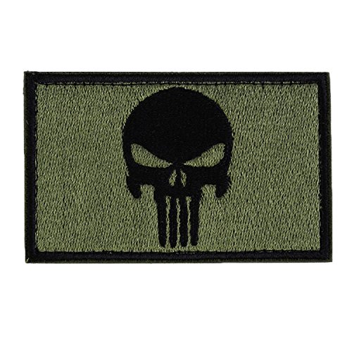Tactical Morale Patch with Velcro The Punisher Skull Patch for Police