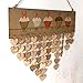Family Birthday Board - DIY Wooden Calendar Sign Plaque Anniversary Plaque Wall Birthday Reminder Calendar - Home Decorative (brown board)