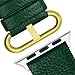 Fullmosa Leather Bands Compatible with Apple Watch 41mm 40mm 38mm 42mm 44mm 45mm 46mm 49mm Women Band Strap for iWatch Ultra 2/Ultra/10/9/8/7/6/5/4/3/2/1/SE2/SE, 42mm 41mm 40mm 38mm Dark Green