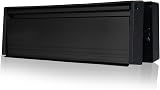 UAP Xfort MailPlate 12inch Matt Black Letterbox with 40-80mm Door Thickness