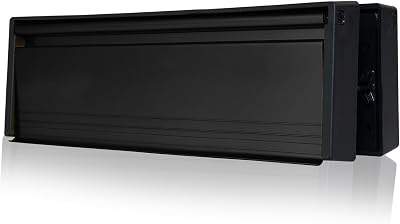 UAP Xfort MailPlate 12inch Matt Black Letterbox with 40-80mm Door Thickness