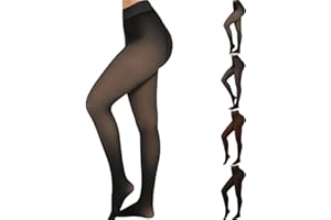 Butt Lifting Leggings for Woman, New Compression Band Model One-Seam Translucent Fleece Lined Tights