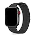Compatible Apple Watch Band 42mm, KYISGOS Strong Magnetic Milanese Loop Stainless Steel Replacement iWatch Strap Compatible Apple Watch Series 3 2 1 Nike+ Sport Edition, Black