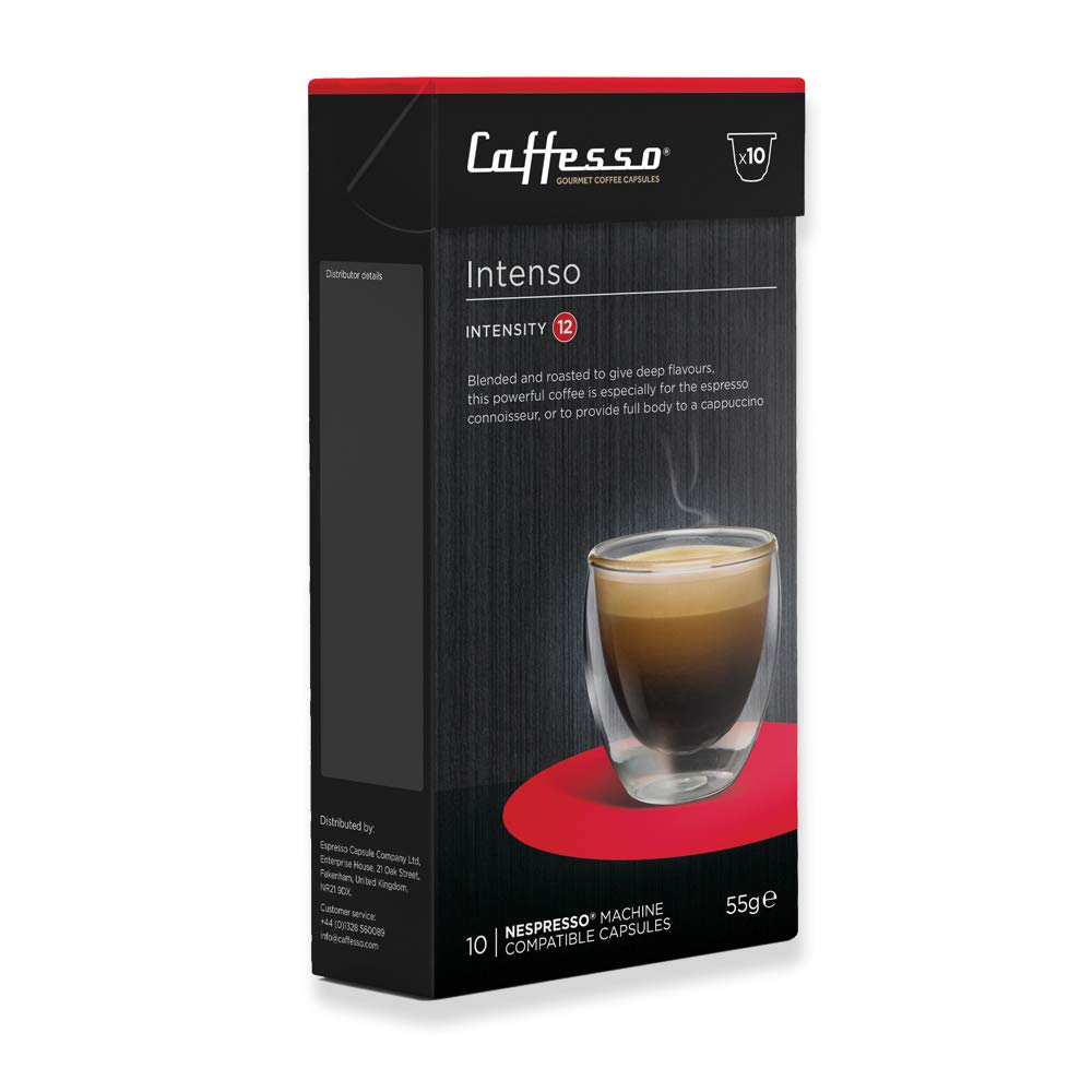 Caffesso Intenso Italian Dark Roast Espresso Coffee Single Serve