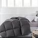 ROSECOSE Luxurious All Seasons Goose Down Comforter Queen Size Duvet Insert Gray Stripe 1200 Thread Count 750+ Fill Power 100% Cotton Shell Hypo-allergenic Down Proof with Tabs (Queen,Gray Stripe)