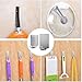 Newraturner Adhesive Hooks, 32-Pack Heavy Duty Wall Hooks Stainless Steel Waterproof Hangers for Kitchen, Bathroom, Bags, Towel, Coat, Keys, Robe, Home, Offices (16 Small + 16 Big) (Hooks - 32p)