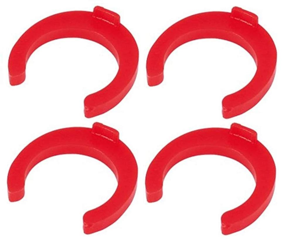 Merriway BH04561 (4 Pcs) Red Collet Clip for Hot Pipe, 22 mm - Pack of 4 Pieces
