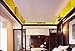 Alrens_DIY(TM) 15x15cm 6pcs Squares Roof Ceiling Decor Mirror Surface Crystal Wall Stickers DIY Acrylic 3D Home Decal Living Room Murals Wall Paper Decor adesivo de Parede Gift (Gold)