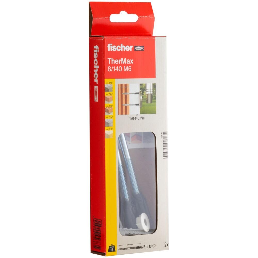 Fischer 45683 8/140 M6 B "Thermax" Stand-Off Installation - Multi-Colour (2-Piece) — image 1