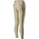 HORZE Grand Prix Men's Silicone Knee Patch Breeches | Classic Style Horse Riding Pants