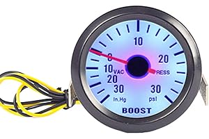 ESUPPORT Car 2" 52mm Turbo Boost Gauge Psi Pointer Blue LED