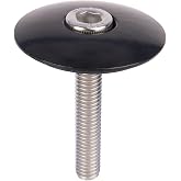 YANRUHFL 1 1/8" Aluminium Alloy Cycling Headset Stem Top Cap with M6x35mm Stainless Steel Bolt