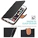 Aicoco Leather Case for Apple iPhone 6 and iPhone 6S Flip Wallet Phone Case - Black