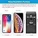 Cell Phone Holster Pouch Leather Wallet Case with Belt Loop for iPhone Samsung (Leather)