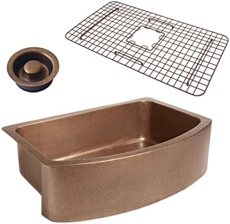 Sinkology SK304-33B-WG-D Copper Kitchen Sink