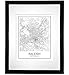Raleigh Poster Map of Raleigh Map City Map Posters Modern Map Art City Prints Raleigh Art Minimal Print North Carolina Poster City Poster City Map Wall Art Minimalist Posters 8x10