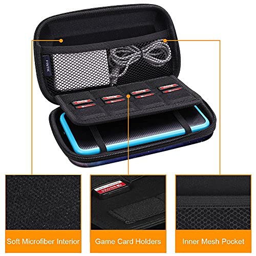 Fintie Carrying Case for Nintendo New 2DS XL LL/New 3DS / 2DS / 3DS XL LL, Protective Hard Shell Portable Travel Cover Pouch with Game Card Slots & Inner Pocket, Galaxy