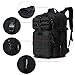 LeisonTac Military Tactical Backpack, Hydration Back Pack, 3 Day Assault Pack, Camping Rucksack with ISO Standard, 42L (Black)