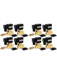 Vixen Air 1/2 NPT válvula de aire eléctrica de paseo Suspensión de alta flujo de aire (solenoide) 250 PSI con uno de 1/2 Válvula de control de flujo/Dump vxf4012 m