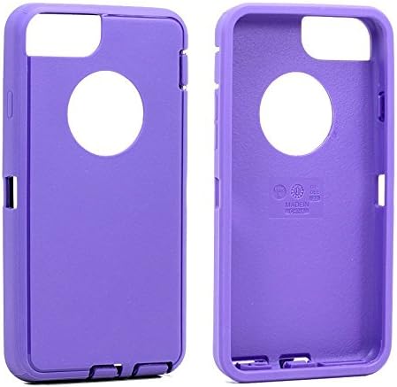 Replacement TPE Silicone Skin for Otterbox Defender Series Case Cover For Apple iPhone 7 Plus 5.5 inch (Purple)