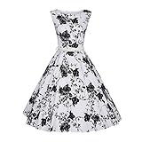 Women's Classy Audrey 1950s Vintage Rockabilly Swing Party Dresses by HBBMagic