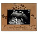 KATE POSH Baby Engraved Wood Picture Frame