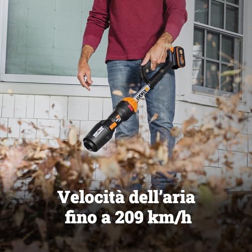 WG543E.9 Soffiatore a batteria 20V, senza batteria e caricabatterie
