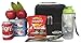 G4Free Insulated Lunch Box Lunch Bag Double Deck Lunch Cooler Tote Bag for Men Women,Soft Cooler Bag with Leakproof Hard Liners,Shoulder Strap(Black)