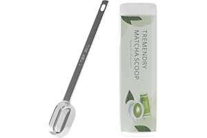 TREMENDRY 2g (1tsp|5ml) Matcha Scoop, Stainless Steel Slender Measuring Spoon for Matcha Tea Powder