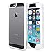 AMZER Full Body Hybrid Case with Built-in Screen Protector for iPhone 5/ 5S, iPhone SE - White