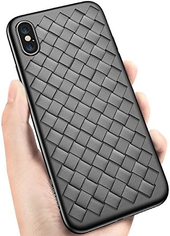 Rarebella Ultra Slim Thin Heavy Protective Armor Anti Scratch Tough Fit for Apple iPhone XS Case (Black)