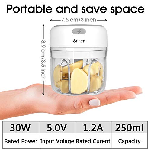 Srinea Electric Mini Garlic Chopper & Garlic Presses,Food Chopper
