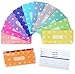 Cash Envelope System for Budgeting and Saving Money by Scrawls Art - 12 Pack - Assorted Colors and Stickers