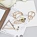 Jaciya 14pcs Minimalist Dainty Hair Clips Gold Hollow Geometric Alloy Hairpin Hair Clamps,Circle,Triangle and Moon Multiple Pattern for Women (Gold)