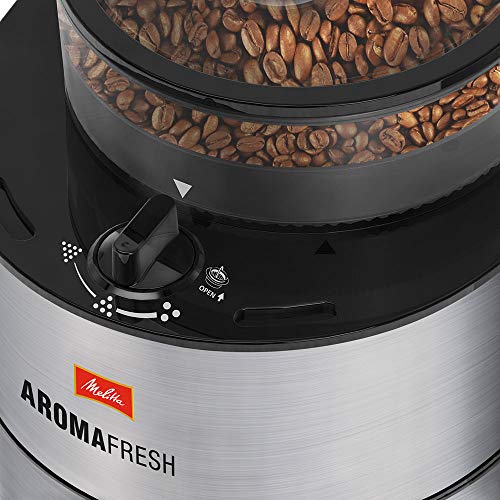 Melitta AromaFresh 1021-01 Filter-Kaffeemaschine mit integriertem Mahlwerk, ca. 10 Tassen, schwarz – Bild 6