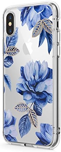 Case Compatible with iPhone Xs/XS Max/XR Crystal Clear Ultra Slim Protective Soft TPU Flower Design Cover