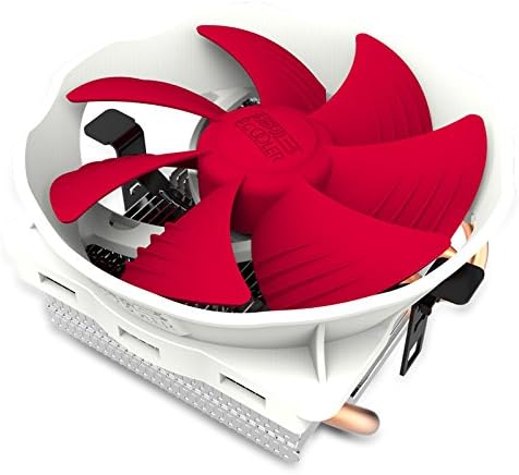 CPU Cooling Radiator Fan, CPU Coolers, Pccooler V6 Hydraumatic Bearing 4pin PWM 12cm Quiet Silent CPU Fans with 4 Direct Contact 6mm Aluminum Pure Copper Heatpipes &amp; Fin Structure for AMD Intel