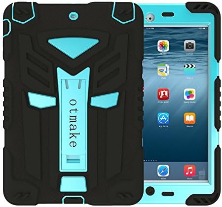 Ipad Mini 1/2/3 case,Otmake 9.7 inch Full-Body Multi-layered Soft Silicone Protective Case with 360¡ãStand